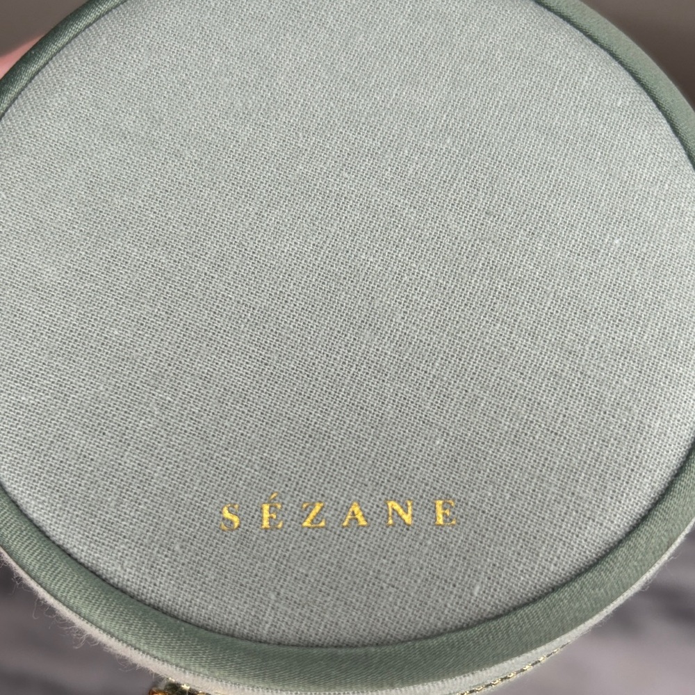 Sezane Green Jewelry Case with Gold Accents - Picture 11 of 11